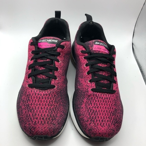 Skechers Lite Weight womens pink sneakers size 5.5 - Picture 3 of 11